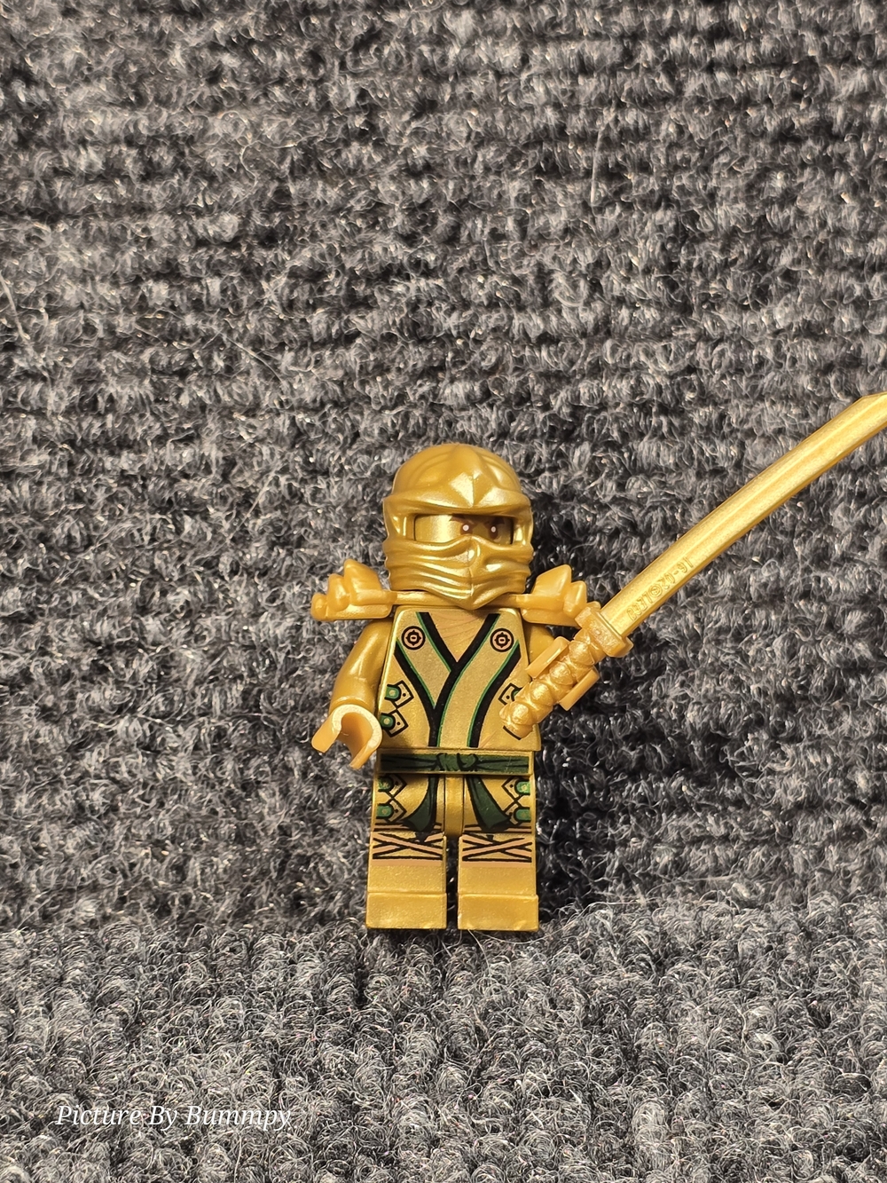Lego Ninjago Lloyd Golden Ninja minifigure.